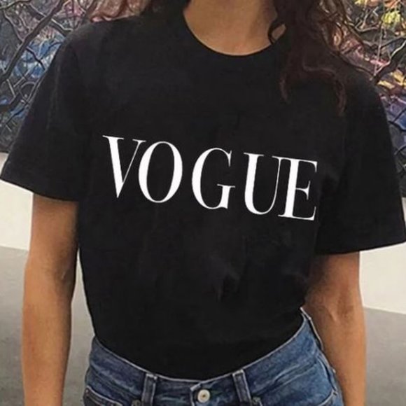 NWOT Women's Vogue T-Shirt - Black - Picture 2 of 2